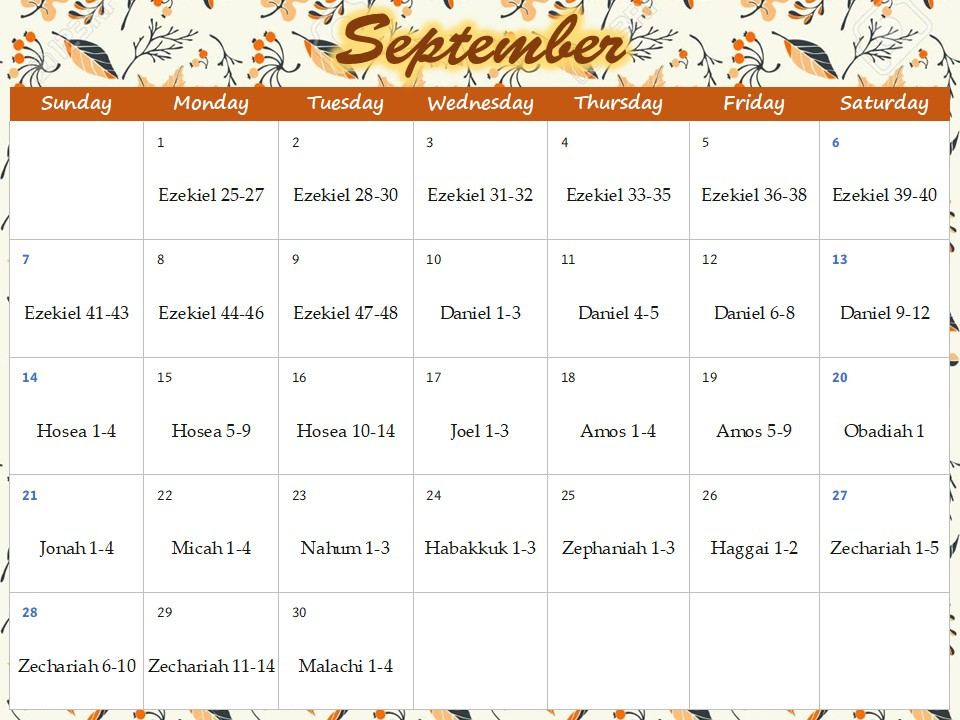 Bible Challenge September 2025