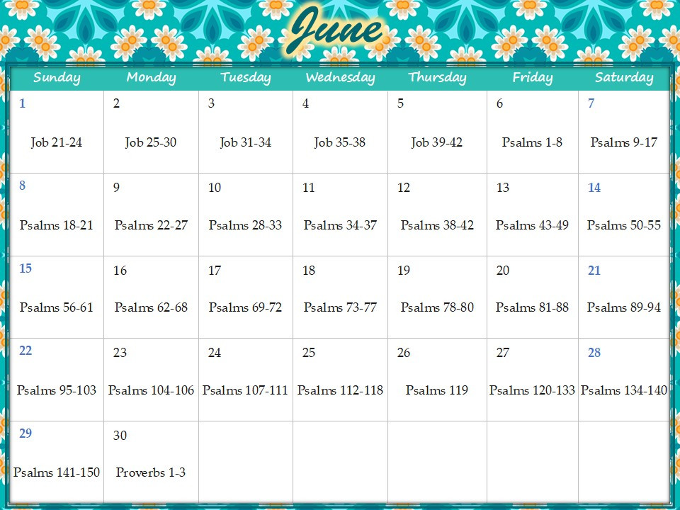 Bible Challenge June 2025
